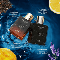 Final 3 Hours: 64%OFF Gentlemen's Fragrance Set with CEO MAN Perfume & G.O.A.T MAN Aroma - Kiyomi Cosmetics