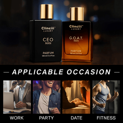 Final 3 Hours: 64%OFF Gentlemen's Fragrance Set with CEO MAN Perfume & G.O.A.T MAN Aroma - Kiyomi Cosmetics